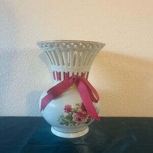 Vintage Formalities Rose Vase by Baum Bros: Victorian Farmhouse Decor